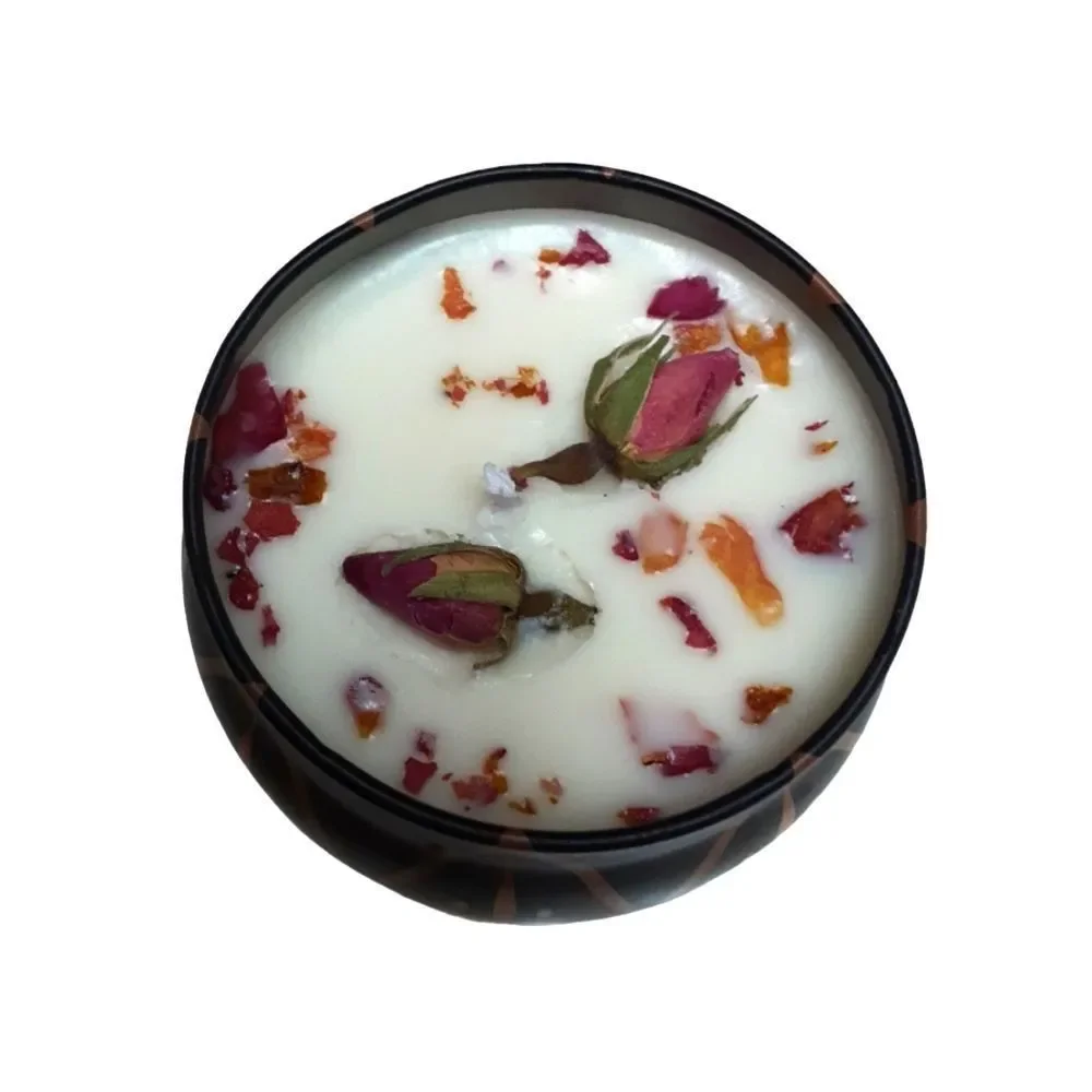 100% Soy Wellness Candle "Morning Rose" Organic Burns Approx 40 Hrs 4 oz… - Picture 2 of 6